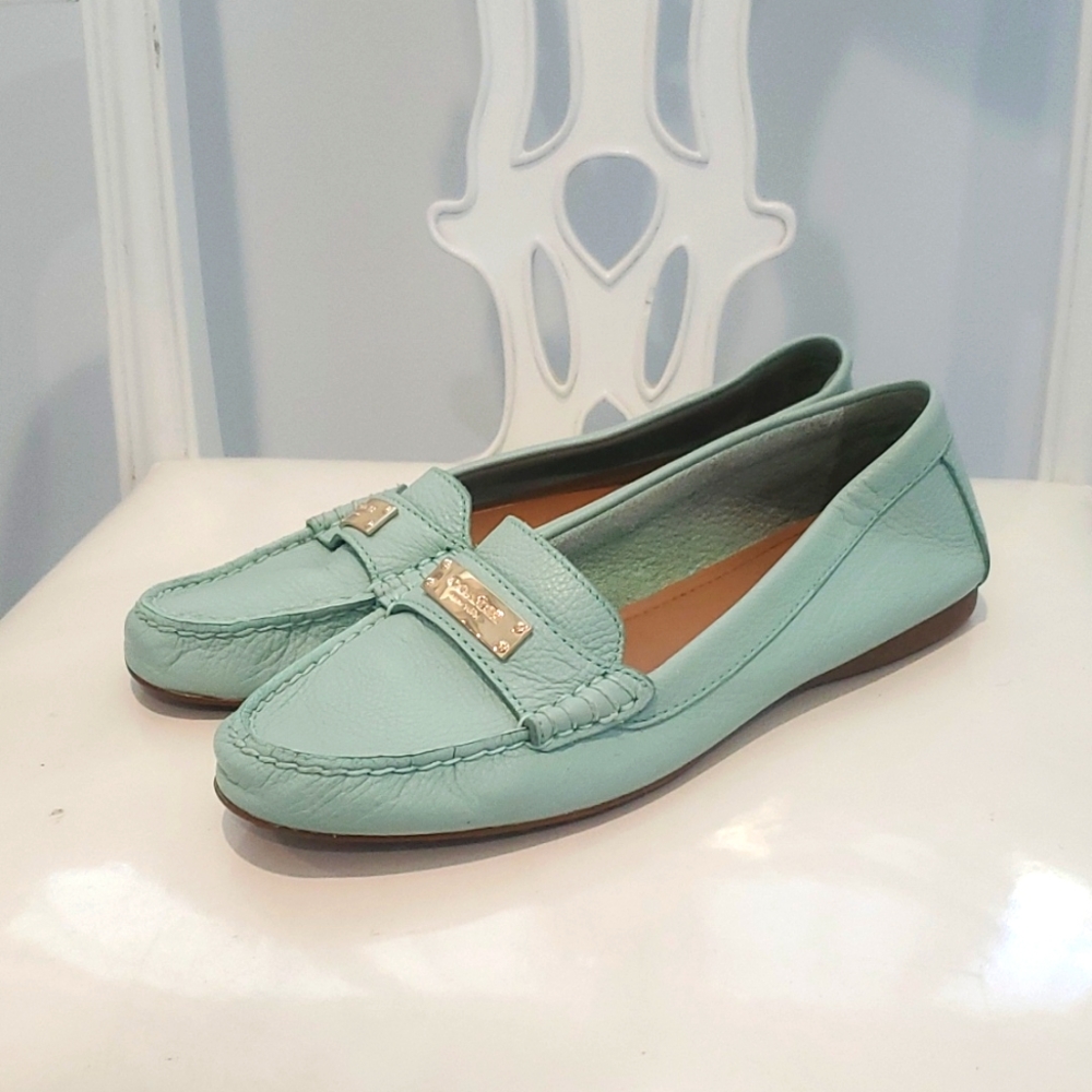 Coach mint green flats